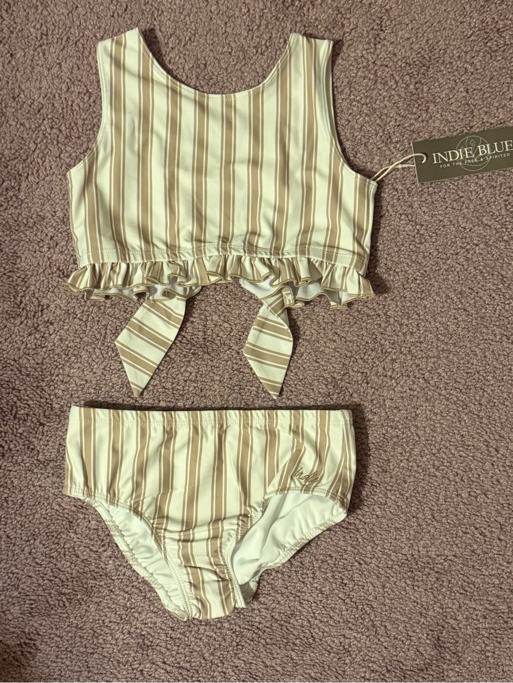 Indie Blue Girls size 7Y Scoop back Set - Picture 3 of 6